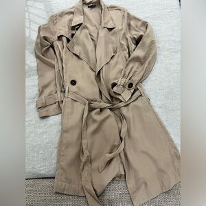 Lightweight Tan Trench Coat